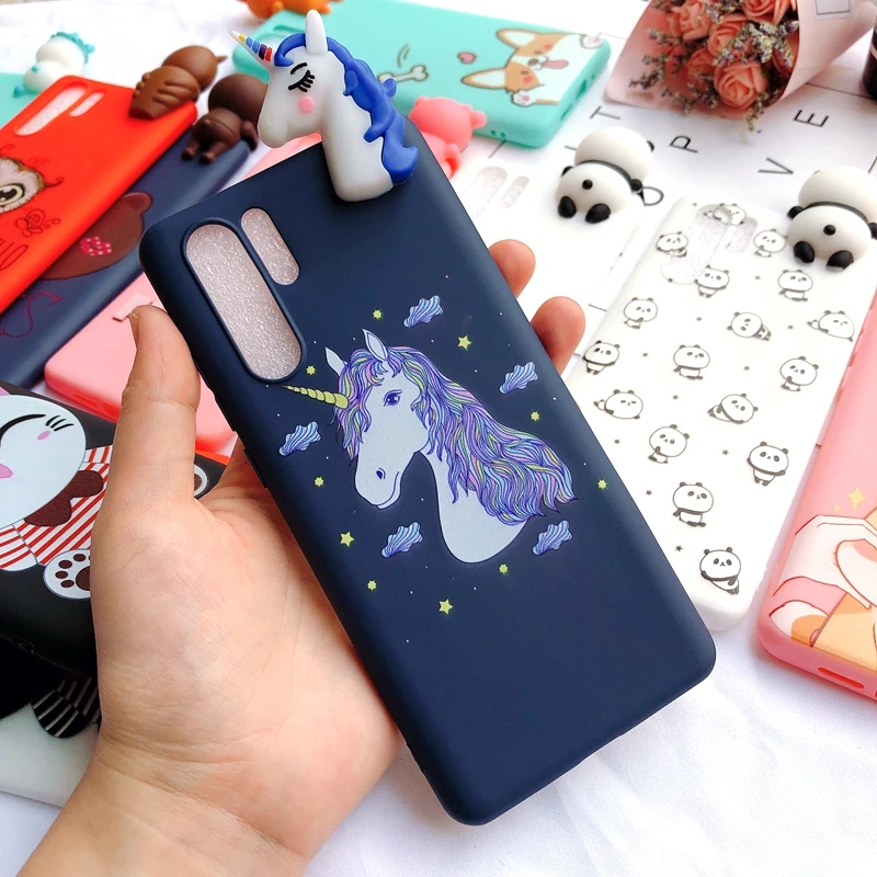 P30 Pro Чехол для Etui huawei P30 Pro Чехол 3D Kawaii панда Единорог силиконовый чехол для Funda huawei P30 Lite P30Pro чехол для телефона - Цвет: 12