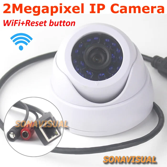 1920x1080 2.0 Megapixel Full HD Wifi Wireless Dome IP Camera Security