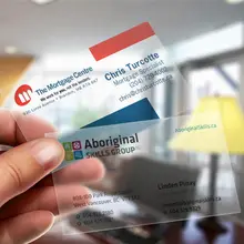 ПВХ визитная карточка прозрачная карта, толщина 0,38 мм, высокое качество, Лучшая цена