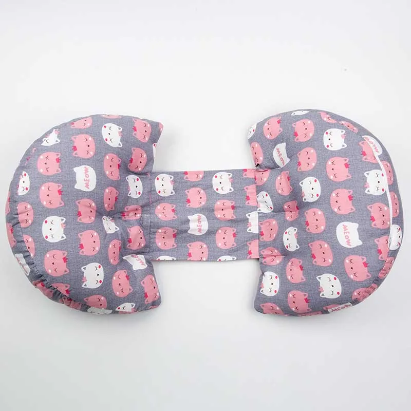 Беременная спальная Подушка для беременных женщин Кровать живота поясничная Подушка многофункциональная беременность u-образные боковые шпалы подушки - Цвет: Cute cat