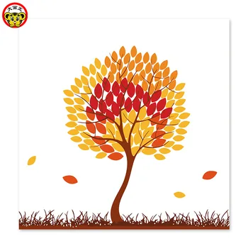 

painting by numbers art paint by number Distance with you Autumn maple tree Fortune tree Draw on canvas Digital Painting Famous