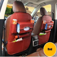 Автомобильное сиденье из кожи сумка для хранения висячие ткани Boexs автомобиль анти-ребенок-комплект накладки сиденье автомобиля steat Задняя сумка многофункциональный ящик для хранения