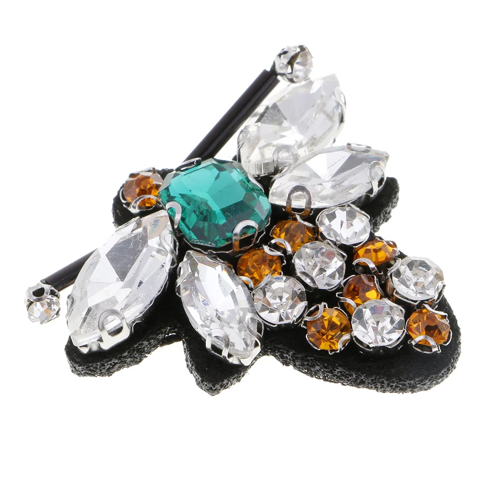 New Hot 3D Bee Rhinestone Applique Beads Patch Sewing DIY Craft Scrapbooking Embellishment Sewing Bag Garment Xmas Gift Decor