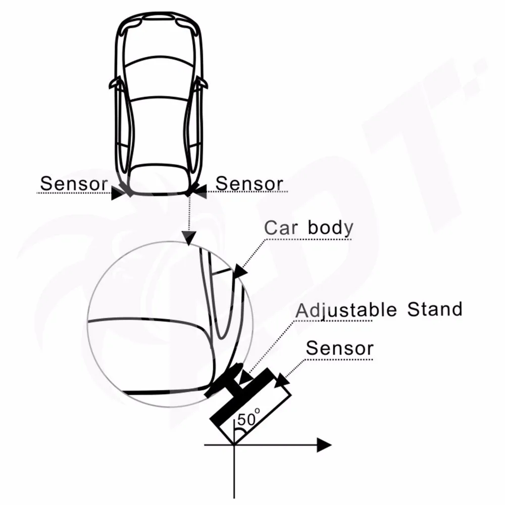 Световой сигнал Предупреждение для Blind Spot Assist для BMW 3-series, чтобы помочь водителям безопасно менять полосы движения