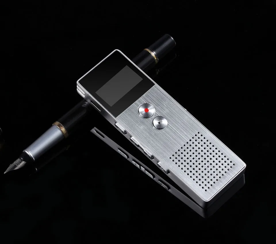 

Original Benjie MP3 Player OLED Screen Metal Built-in Speaker 8GB Portable Voice Recorder FM Radio Player MP3 with SD Card Slot
