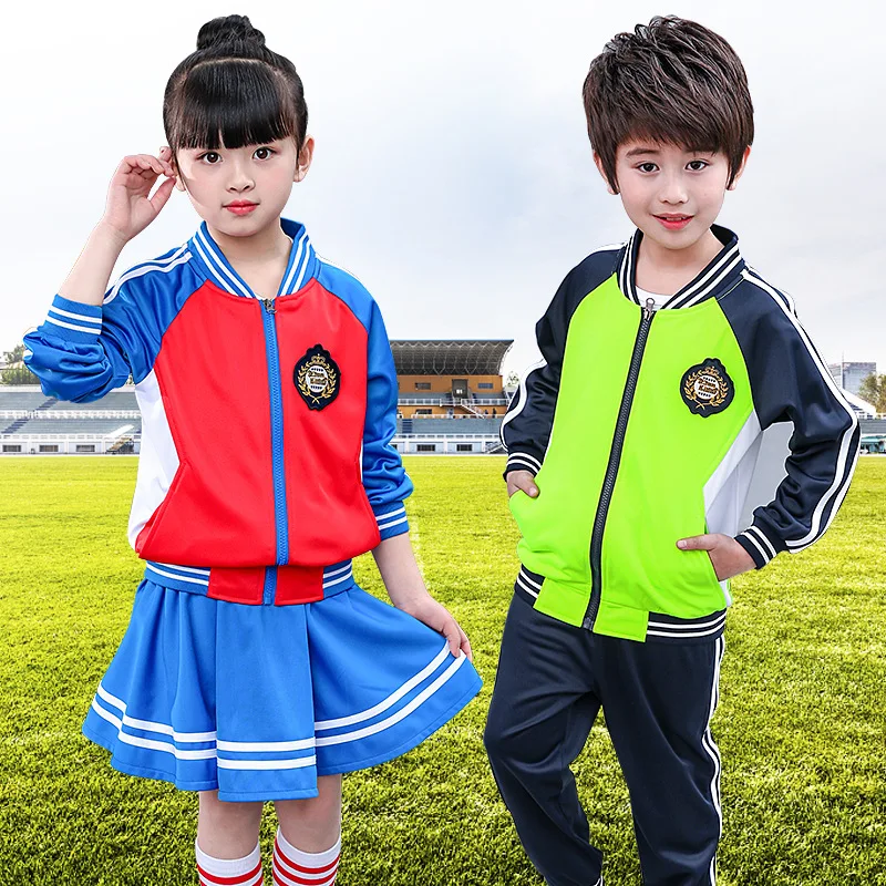 

Kindergarten Uniform Kids Jacket Pants Sets Students Uniform Spring Autumn Children Sets