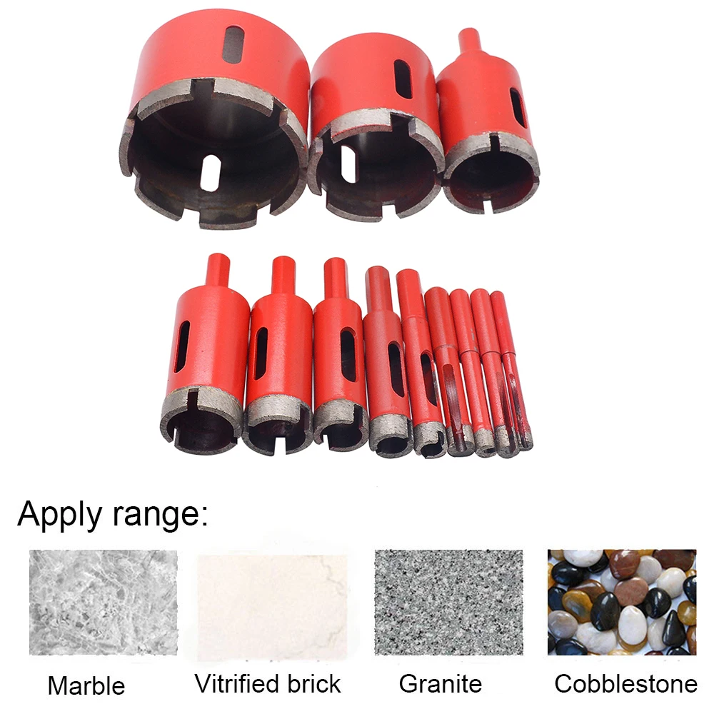 1PC 6 95mm 8mm 10mm arble Opener Diamond Core Bit Hole Saw Drill Bit