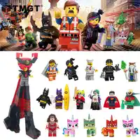50PCS/LOT Wholesale Movie Lord Business Green Lantern Emmet Wonder Woman Joker Building Blocks Toys Gift For Children
