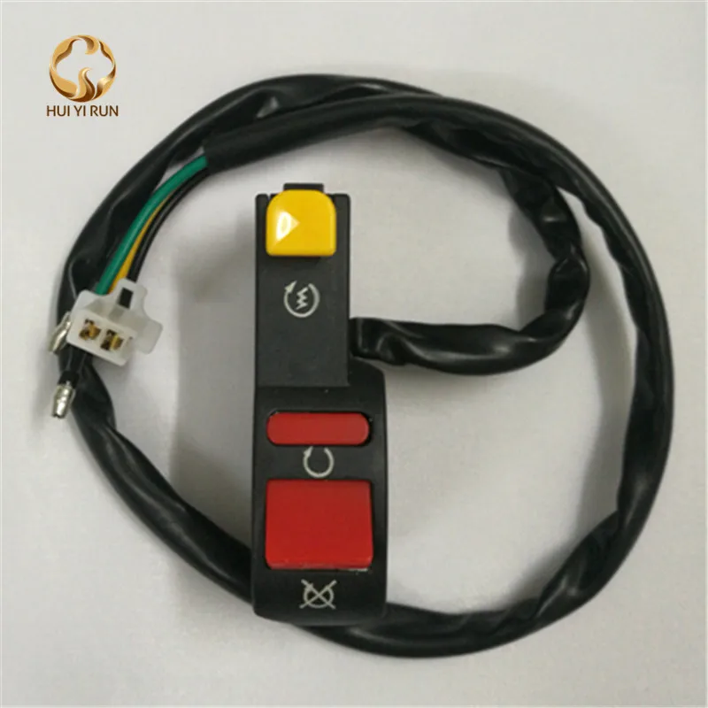 Motorcycle Handlebar Switch Mount Scooter ATV Dirt Bike Kill ON-OFF Button Bullet Connector Motorbike Accessories | Автомобили и