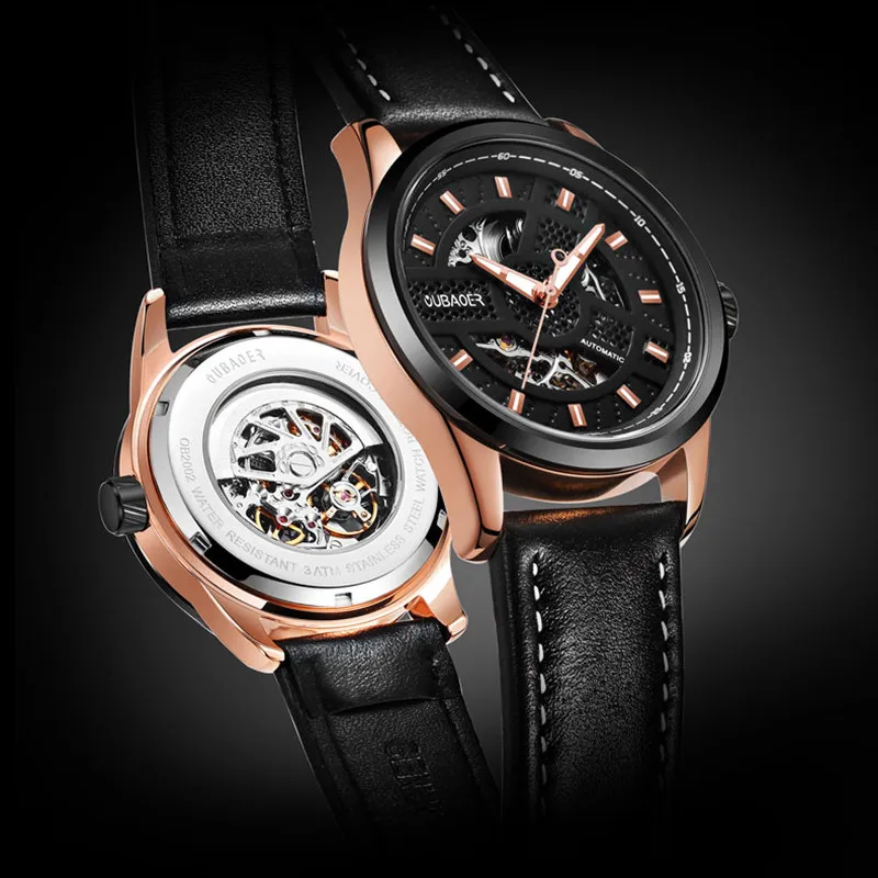 

Men's watches automatic mechanical leather casual dress clock top brand sport waterproof Army Military watch relogio masculino