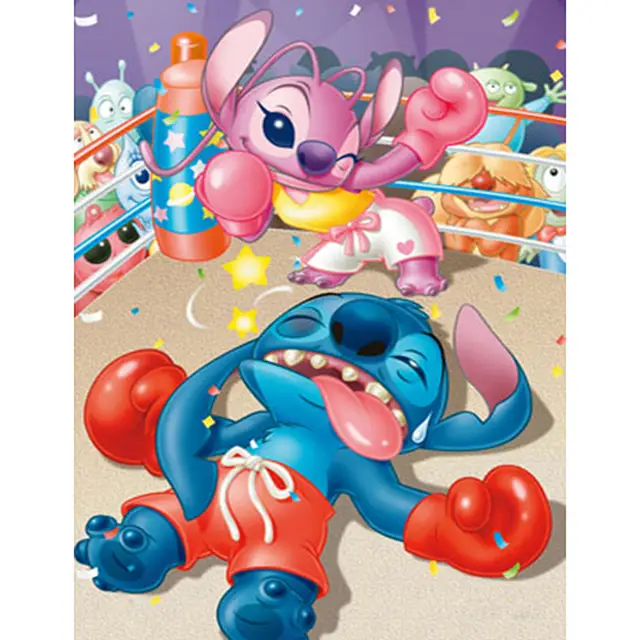 Online Shop Square Round Drill Diy Diamond Painting Cartoon Lilo