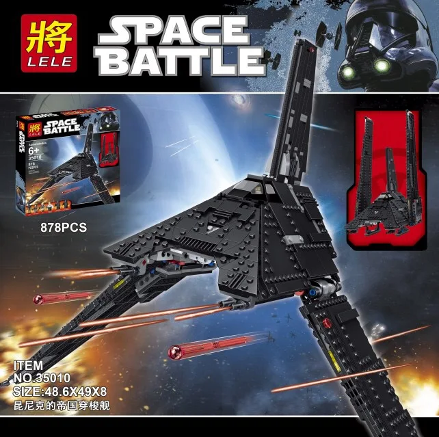 

Compatible With LegoINGLYs StarWars 75156 Krennic's Imperial Shuttle PLANE Building Blocks model 898pcs birthday christmas gift