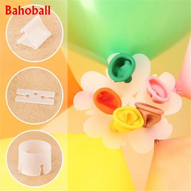 

100pcs Useful "V"&"H" Shape Balloons Sealing Clip Balloons Buttons Clips Wedding/Birthday/Christmas Party Decoration Supplies
