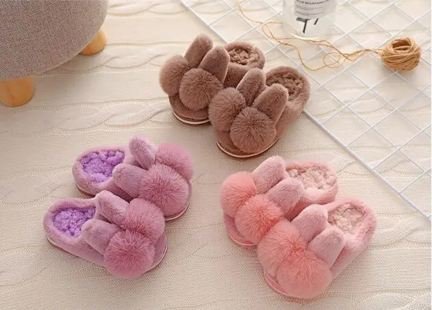 Presentes de Natal! Chinelos de Veludo para Uso Moda Pelúcia Aquecimento Crianças Meninos Meninas Antiderrapante Casa Diário 2020 8 Online shopping