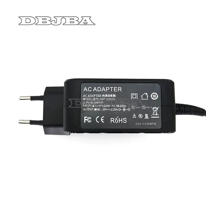 20V 2.25A 45 Вт адаптер переменного тока для lenovo IdeaPad 310 110 100 100-14IBY 100-15IBY Йога 710 510 510-15IKB 510-14ISK ноутбук стены Зарядное устройство