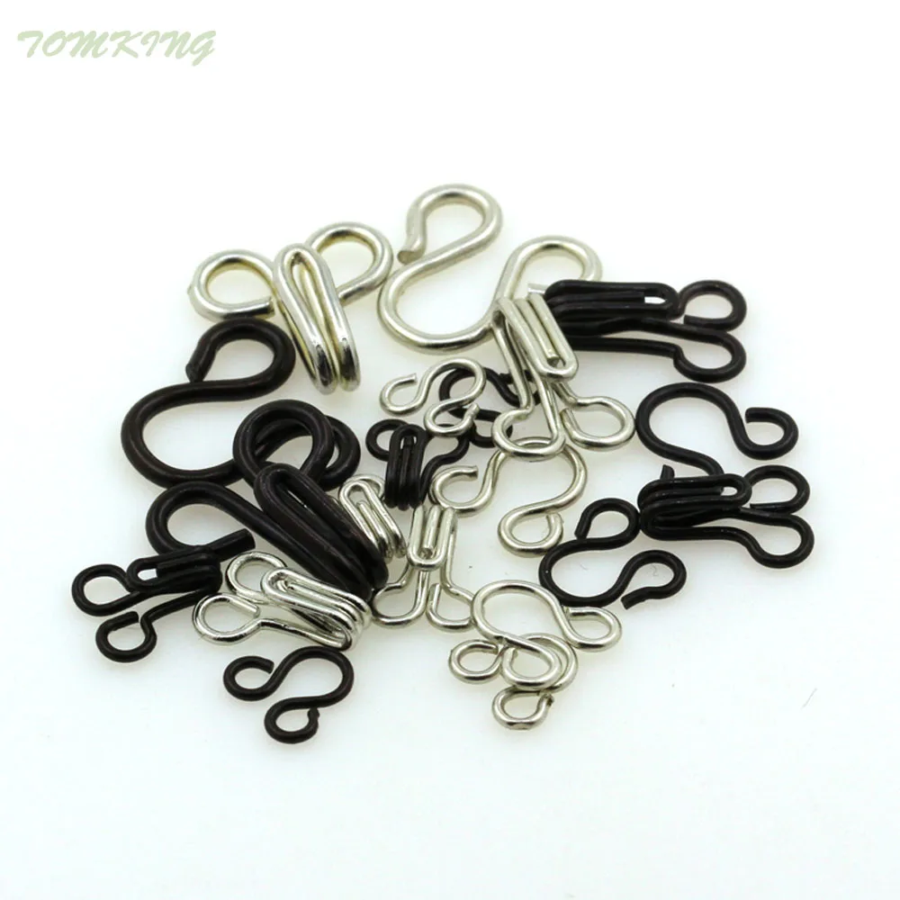 10pcs/lot combined copper buttons Metal hook buckle collar hook hidden