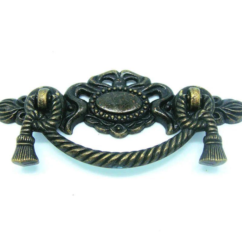 10pcs 116*45mm jewelry box pulls Antique vintage handle home improvement alloy handle retro