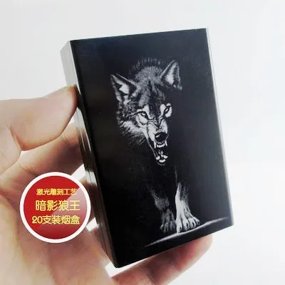 23 шт., металлическая коробка для сигарет, открытая коробка для хранения сигарет, анти-давление, влагостойкий мужской подарок - Цвет: AnYinLanWan