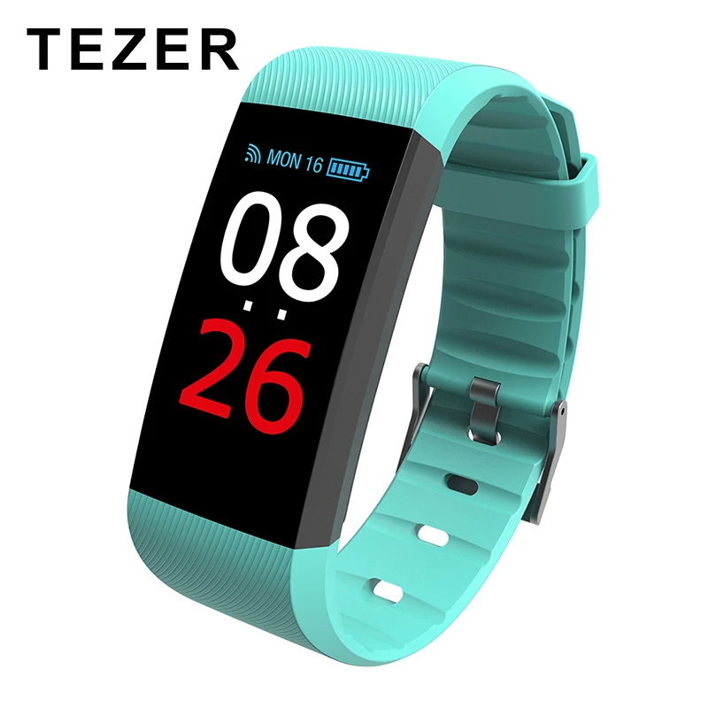 TEZER R11 Smart Wristbands Heart Rate Monitor Smart Bracelet Fitness Tracker Smartband Waterproof Pedometer for Phone Bluetooth