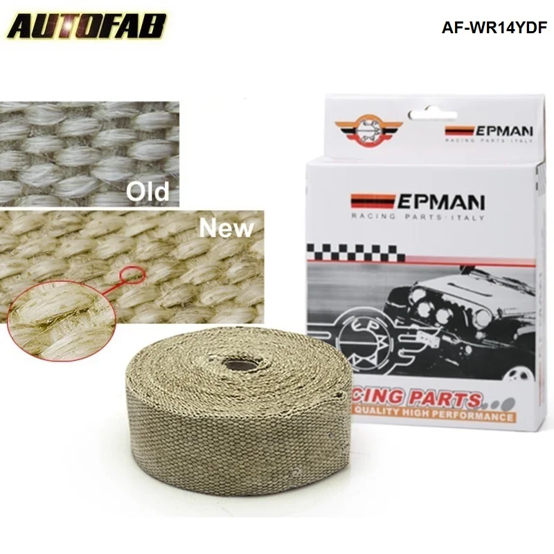 

10M HEAT WRAP EXHAUST MANIFOLD & 4CABLE TIES Exhaust Thermal Protection Brown For Honda accord 2003-2007 AF-WR14YDF