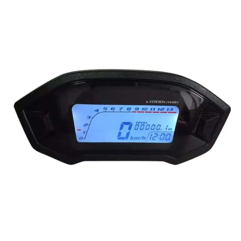 

Waterproof DC 8-12V Motorcycle LCD Digital Display Gauge Speedometer Tachometer Odometer Motorbike RPM Speed Meter Instrument