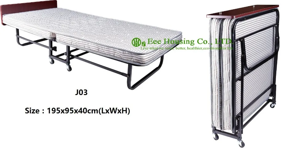 Hotel Extra Folding Bed,10cm sponge Rollaway Beds for Hotel guest room