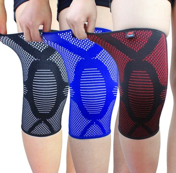 

Recommend! 2pcs/lot Elastic Basketball Knee Pads sports knee support volleyball Sports Knee Brace patella care free shipping