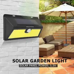 200 светодиодов на солнечных батареях настенный водонепроницаемый садовый светильник ночник датчик движения садовый световой поток