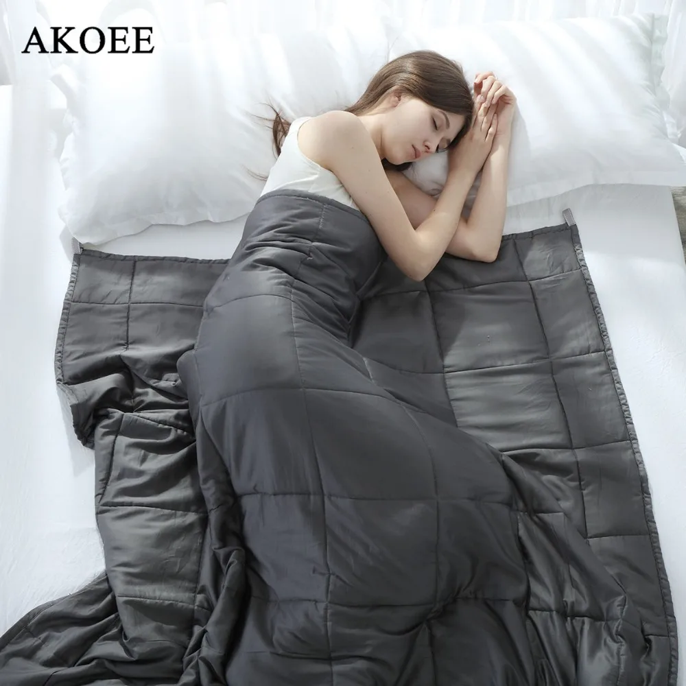 Hot Product  Weighted Blanket 100% Cotton Improve Sleeping Decompression Relief Anxiety Gravity blanket For Adul