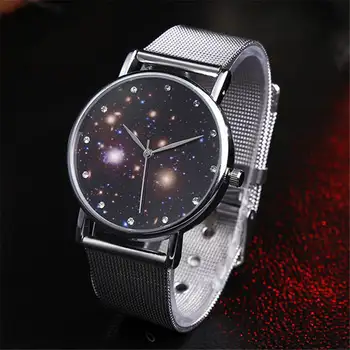 

Starry Sky Male Watch Unisex Quartz Clock Men Stainless Steel Watches Couple Gift High-end Brand No Logo 40 Dial Male Wristwatch