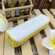 Мощность банк чехол Мощность банка коробки Порты usb Мощность внешнего аккумулятора, PCB Зарядное устройство чехол Сделай Сам Наборы Мощность ed на 2600 мА/ч, 18650 Батарея желтого цвета