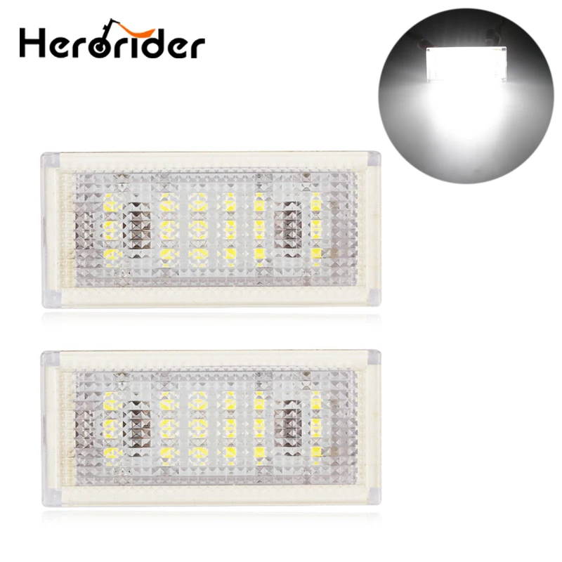 

2Pcs For BMW E46 2D(04-06) 325ci/330 E46 M3 facelift (04-06) Car LED License Plate Lights 12V White 8 LED Number Plate Lamp Bulb