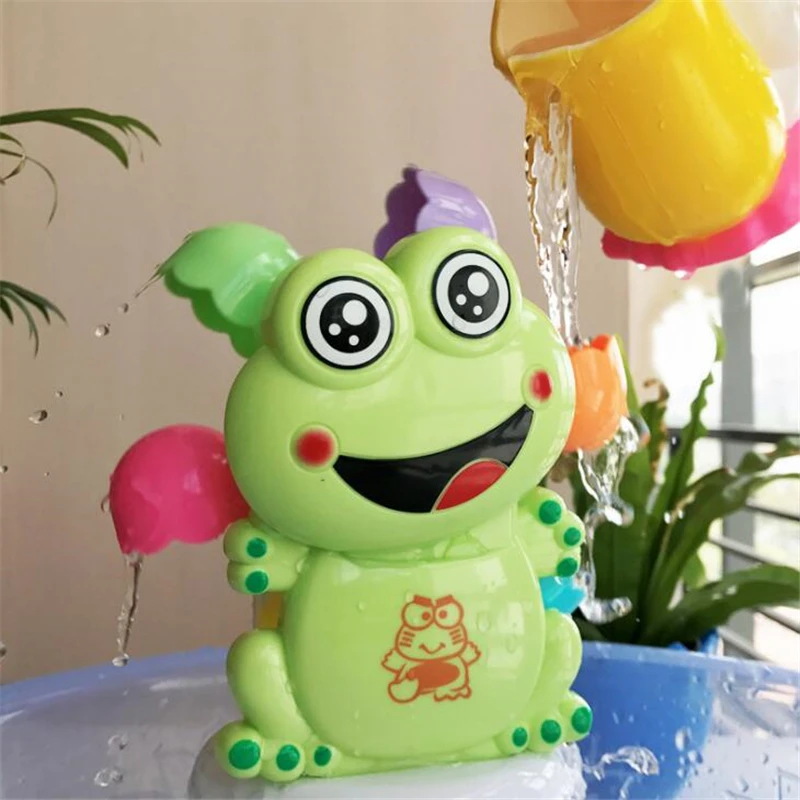 

Funny Water Game Bath Toy Frog Shower Faucet Baby Toys Spout Play Bathing Shower Toys For Children Kids Beach Toy Oyuncak