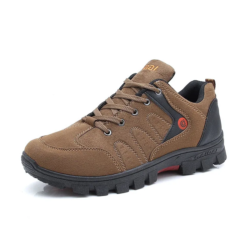 

2019 New Men Hiking Shoes Outdoor Sneakers Bottom Non-slip Wear-resistant Work Shoes Male Sports Boots Breathable Travel Shoes