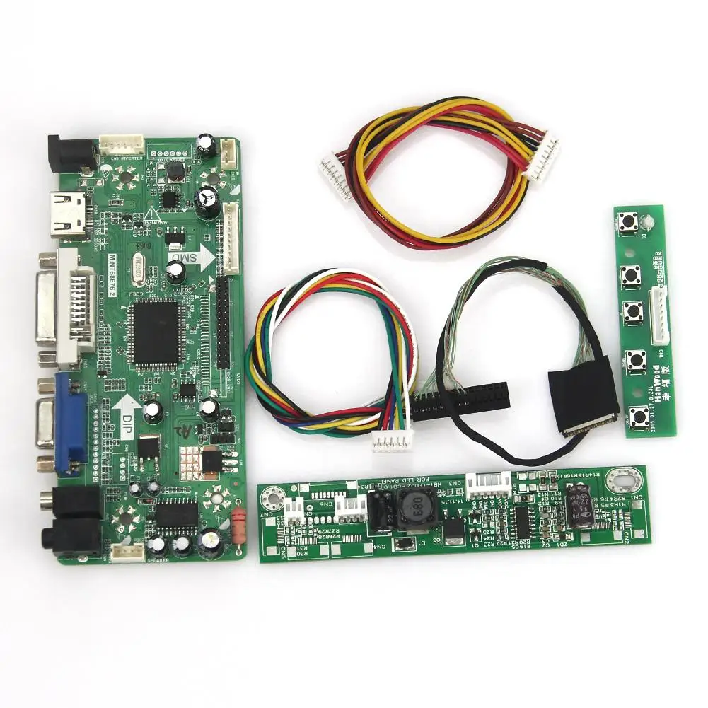 

M.NT68676 LCD/LED Controller Driver Board(HDMI+VGA+DVI+Audio) For B101UAN02.1 V.1 1920*1200 LVDS Monitor Reuse Laptop