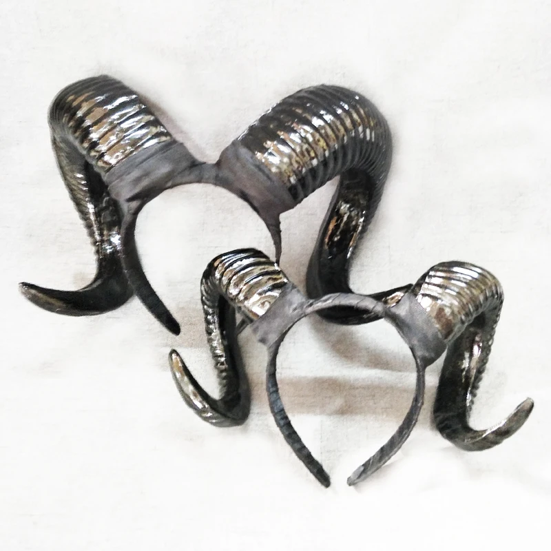 Restyle Ram Horns Gothic Headband Steampunk Sheep Horn Hair Accessories