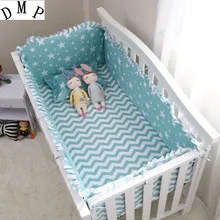Акция! 6 шт. мультфильм хорошее качество кроватки Постельные принадлежности cot Пеленальные принадлежности Наборы для ухода за кожей, включают(бамперы+ лист+ наволочка