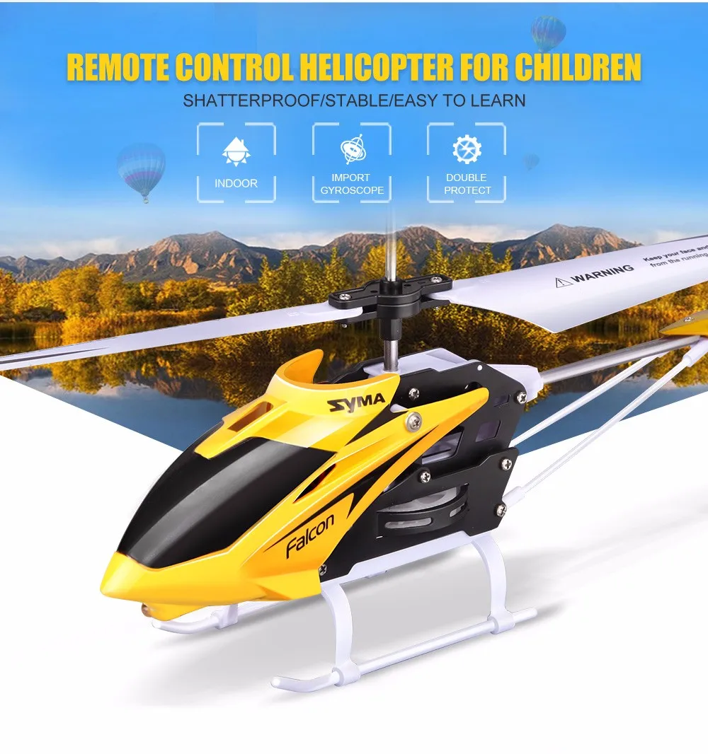 

New Arrival Syma W25 RC Drone 2.4G 3CH Remote Control Helicopter Shatterproof RC Helicopter Quadcopter toys for children gift