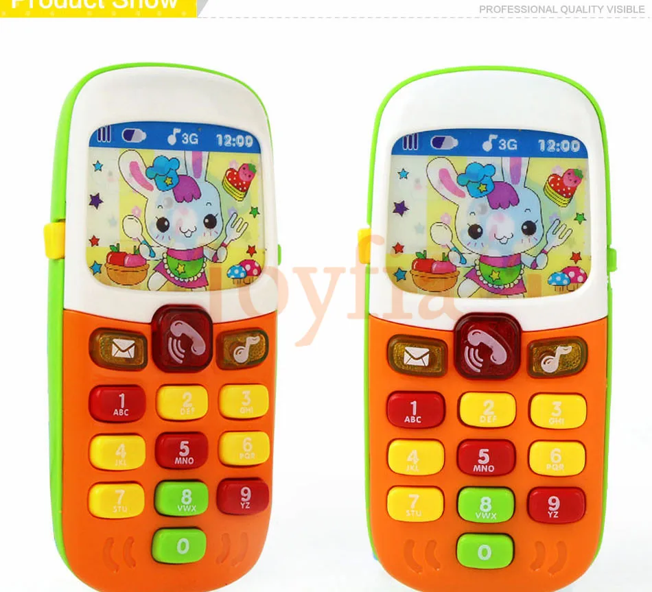 Электронный игрушечный телефон для детей детский мобильный телефон развивающие Обучающие игрушки Музыка звуковая машина игрушка для детей(цвет случайно
