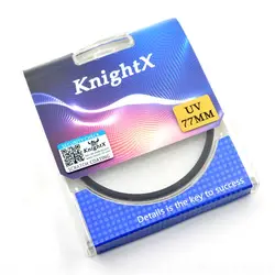 KnightX УФ Камера фильтр для объектива canon nikon 49 52 55 58 62 67 72 77 мм 1300d изделие 2000d d80 18-200 18-135 50d 1200d d600 200d