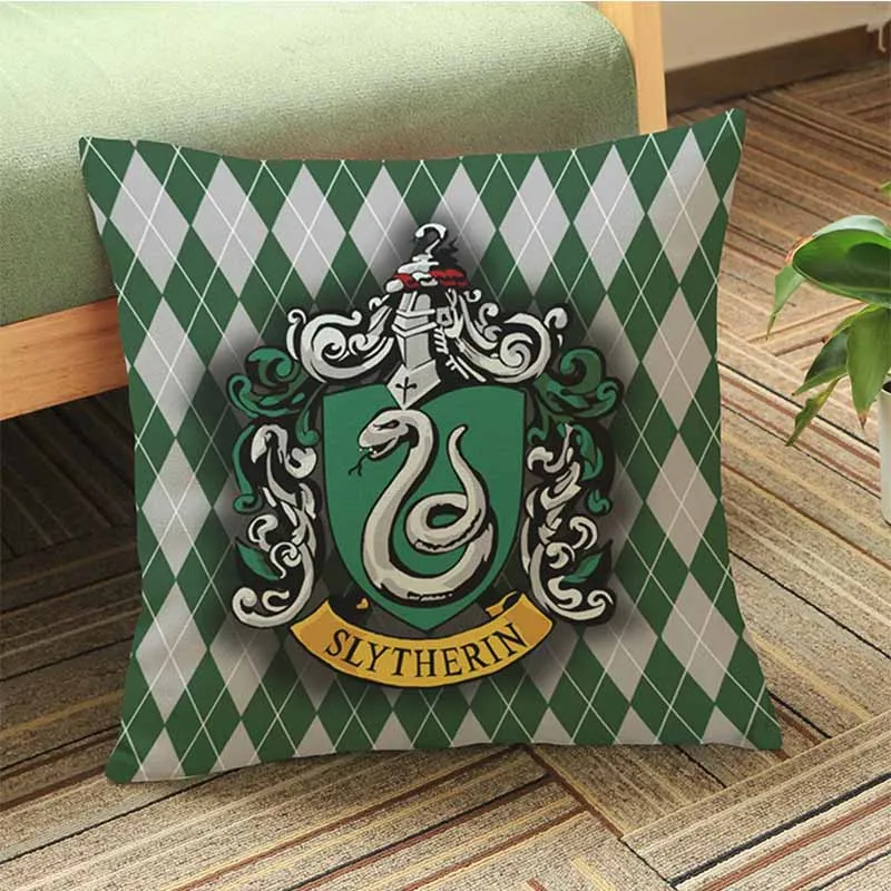 

Lannidaa 45*45cm Harry Potter Cushion Cover Magic School Pillowcase Decorative On Bed Sofa Square Letter Pillow Case Pillowcases