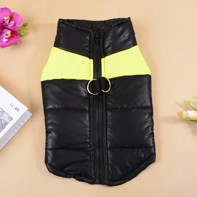 Winter Warm Pet Dog Vest Clothes Goods Waterproof Zip-up Coat Jacket For Small Dogs Puppy Cat Raincoat Apparel DOGGYZSTYLE - Цвет: Yellow