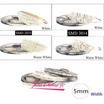 

12V 5M 600LED 120LED/M 5630 2835 3014 LED Flexible Strip white Super Bright