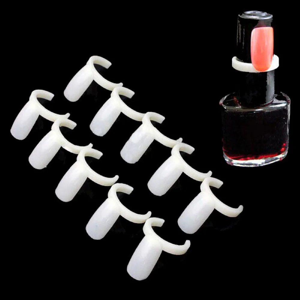 50pcs Nail Art Tips Display Practice Color Ring Nail Polish Swatches/Nail Color Sample Nail Art Tools Practice Equipment