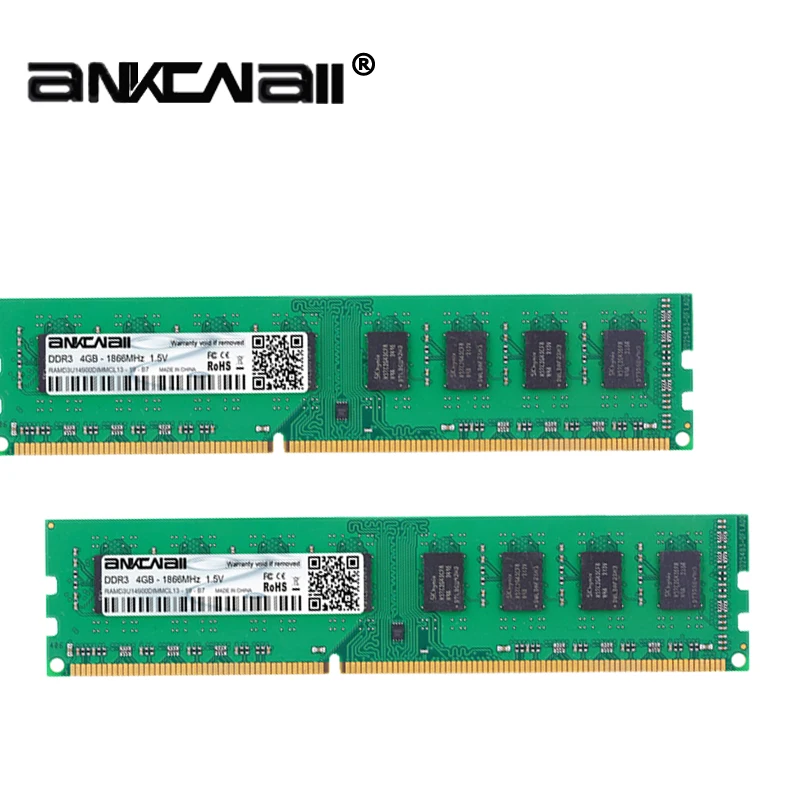 DDR3 ram 4 Гб(2 шт x 4 Гб) 1866 МГц PC3-14900 для Intel Настольный Память DIMM 1,5 V 240Pin