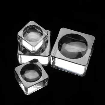 

High Quality 4 Size Glass Glue Adhesive Pallet Holder Grafting Lash Eyelash Extension Eyelashes Makeup Tools