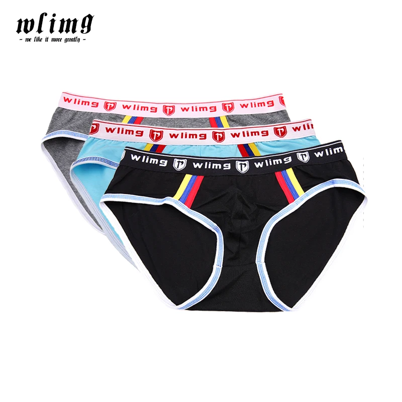 [Asian size,not US/EU size]1 lot=3 pcs WLIMG brand briefs soft