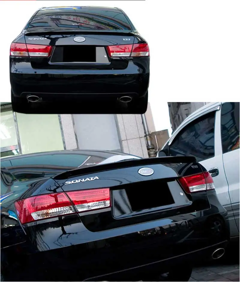 2005 2006 2007 2008 2009 2010 для hyundai sonata задний багажник на крыше крыло спойлер ABS материал высокого качества грунт или "сделай сам", чертежное