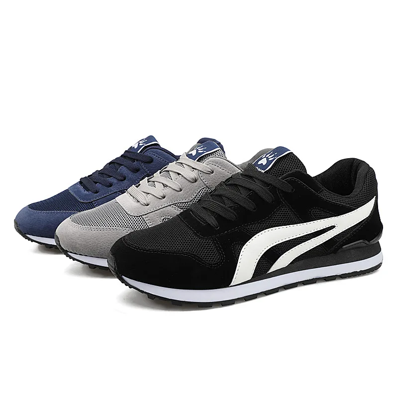 Não Homens Cores Autumm Acima As Primavera Lazer Malha Casuais cinza azul Sapatos Sapatilhas Ata Misturadas Respirável Ar Preto couro qyXcvw8XOr