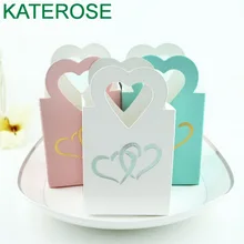 FREE SHIPPING 100PCS/LOT 2018 NEW ARRIVAL Gilding Heart Candy Box Wedding Favor Boxes Bridal Shower Favors Sweet Package